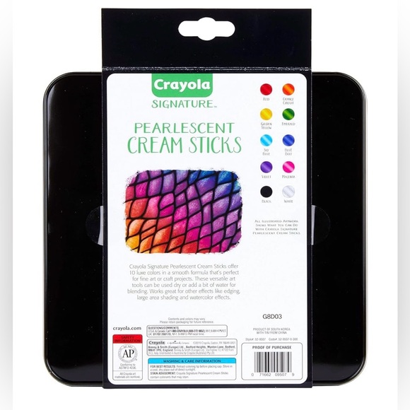 Crayola Pearlescent Cream Sticks Set - Picture 2 of 6